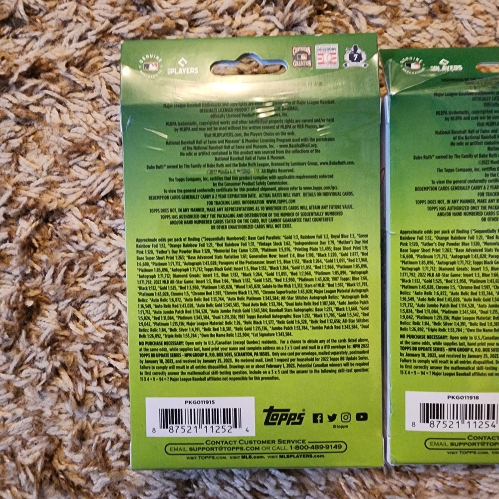 Topps Baseball Update Series 2022 Hanger Box 2x Set New Sealed MLB Cards - Picture 5 of 10